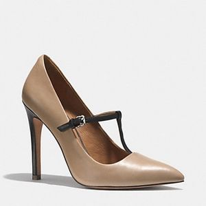 Coach T-strap Pumps